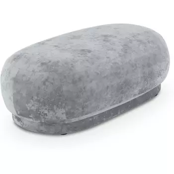 Банкетка Lucca ОГОГО (арт.823152), (Ткань,Велюр/Серый) ОГОГО Обстановочка!