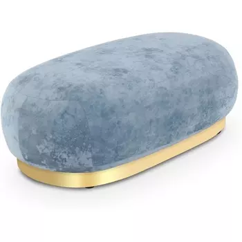 Банкетка Lucca ОГОГО (арт.853161), (Ткань,Велюр/Голубой) ОГОГО Обстановочка!