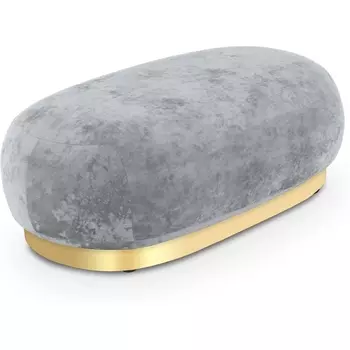 Банкетка Lucca ОГОГО (арт.853162), (Ткань,Велюр/Серый) ОГОГО Обстановочка!