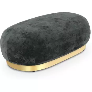 Банкетка Lucca ОГОГО (арт.853163), (Ткань,Велюр/Черный) ОГОГО Обстановочка!