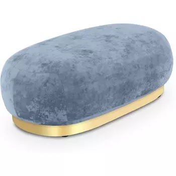 Банкетка Lucca ОГОГО (арт.853164), (Велюр,Ткань/Голубой) ОГОГО Обстановочка!