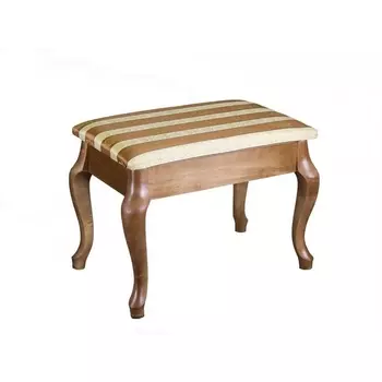 Банкетка Ретро с ящиком средне-коричневый, ткань полоса коричн. от фабрики Mebelik