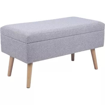 Банкетка Сторми с ящиком серо-бежевый Stool Group арт.УТ000039387