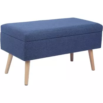 Банкетка Сторми с ящиком темно-синий Stool Group арт.УТ000039386