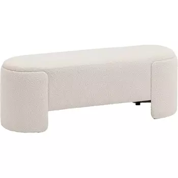 Банкетка Taks букле белый Stool Group (арт.УТ000039115)