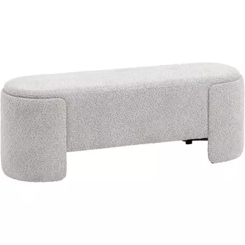 Банкетка Taks букле светло-серый Stool Group (арт.УТ000039117)