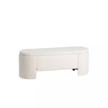 Банкетка Taks с местом для хранения букле белый Stool Group арт.УТ000040302