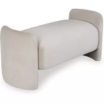 Банкетка Teano ОГОГО (арт.620250), (Велюр/Белый) ОГОГО Обстановочка!