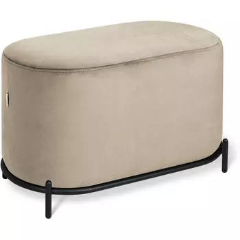 Банкетка ванильный крем/черный муар Sheffilton SHT-B7 1954499401