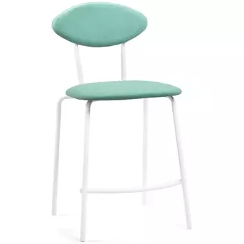 Полубарный стул Woodville Коумо катания аквамарин / белый матовый 516470