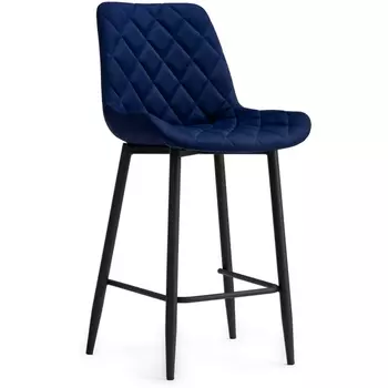 Полубарный стул Woodville Баодин Б/К синий / черный 517166