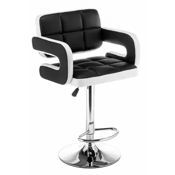 Барный стул черный / белый Woodville Bent 11288