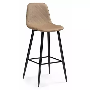 Барный стул Woodville Capri dark beige/ black 15131