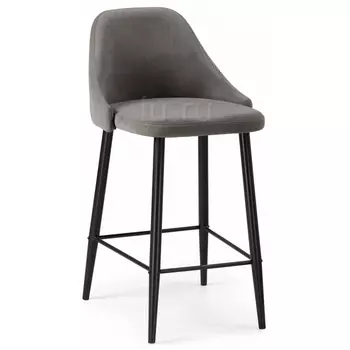 Барный стул Woodville Джама темно-серый / черный матовый 448667