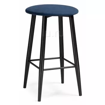 Полубарный стул Woodville Гангток темно-синий / черный матовый 469983