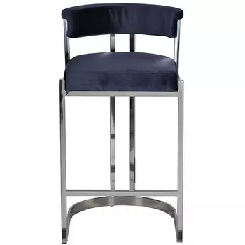 Барный стул Garda Decor GY-B8216-DB (Хром/Синий)