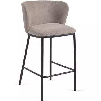 Барный стул La Forma (ex Julia Grup) Ciselia (Коричневый/ Сталь) 159207