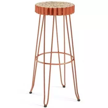 Барный стул La Forma (ex Julia Grup) Evento (Медный/ Металл)