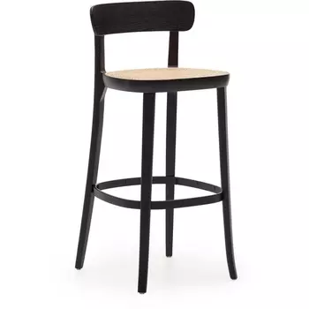 Барный стул La Forma (ex Julia Grup) Romane (Черный/ Дерево)