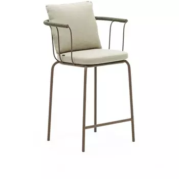 Барный стул La Forma (ex Julia Grup) Salguer (Зеленый,Коричневый/ Веревка)