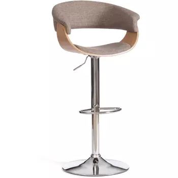 Барный стул VIMTA (mod.4021S) Tetchair (Металл,Дерево,Ткань/Бежевый,Хром) арт.21829