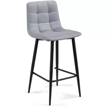 Барный стул Woodville Чилли К светло-серый / черный 502080
