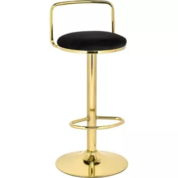 Барный стул Woodville Lusia black / gold