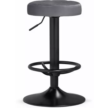 Барный стул Woodville Marun dark gray / black (Велюр) арт.15674