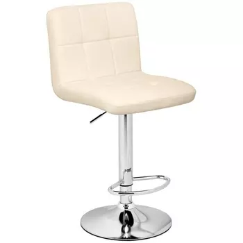 Барный стул Woodville Paskal beige / chrome 15498