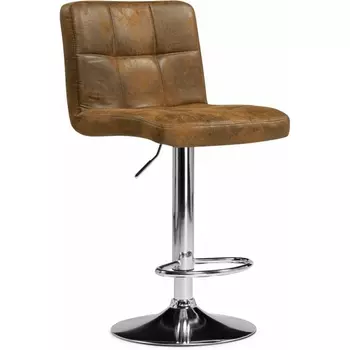 Барный стул Woodville Paskal brown / chrome арт.15825