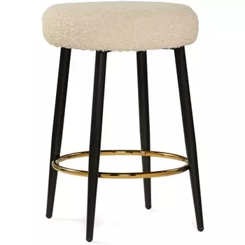 Барный стул Woodville Plato white fabric 15423