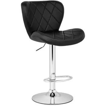 Барный стул Woodville Porch black / chrome 15507