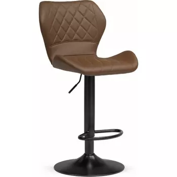 Барный стул Woodville Porch brown / black (Экокожа) арт.15816
