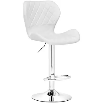 Барный стул Woodville Porch chrome / white 15646