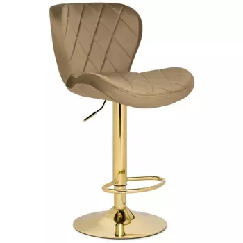 Барный стул Woodville Porch dark beige / golden 15505