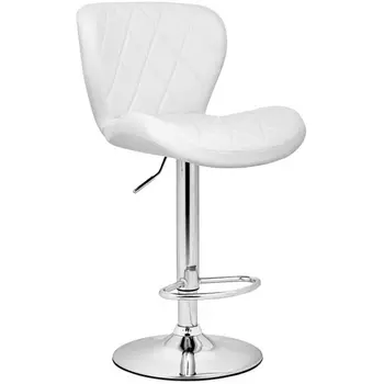 Барный стул Woodville Porch white / chrome 15508