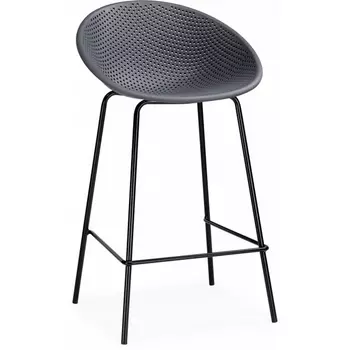 Барный стул Woodville Zeta dark grey / black