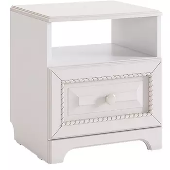 Белла Тумба прикроватная Mebelson (ЛДСП,МДФ,ПВХ/Белый) арт.SMB-14.1651