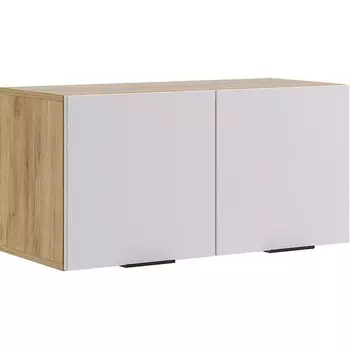 Бери Антресоль двухдверная, цвет дуб крафт золотой/белое дерево Mebelson (арт.MPR-025.2563)