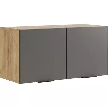 Бери Антресоль двухдверная, цвет дуб крафт золотой/графит Mebelson (арт.MPR-025.2564)