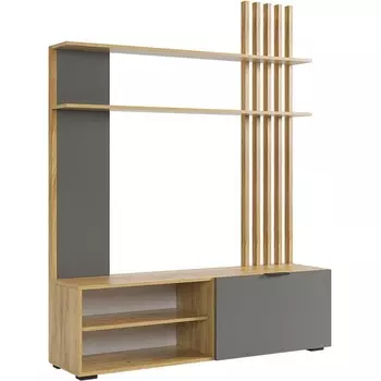 Бери Гостиная (Стенка), цвет дуб крафт золотой/графит Mebelson (арт.GNS-01.2564)