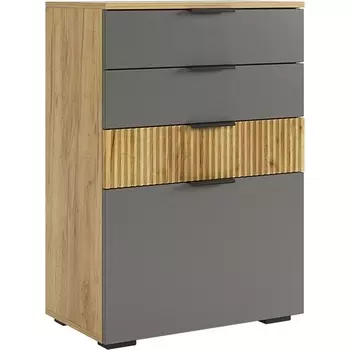 Бери Комод, цвет дуб крафт золотой/графит Mebelson (арт.MPR-027.2564)