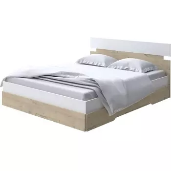 Без бренда Кровать Milton (ЛДСП Белый/Бунратти) 180x200 PROxSON