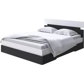 Без бренда Кровать Milton (ЛДСП Белый/Черный) 180x200 PROxSON