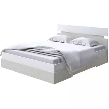 Без бренда Кровать Milton (ЛДСП Белый/Дуб Шамони светлый) 180x200 PROxSON