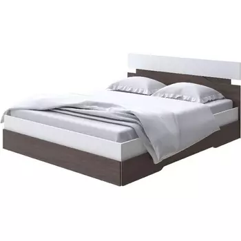 Без бренда Кровать Milton (ЛДСП Белый/Ясень Шимо Темный) 180x200 PROxSON