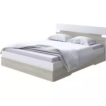 Без бренда Кровать Milton (ЛДСП Белый/Ясень Шимо светлый) 180x200 PROxSON