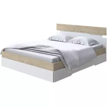 Без бренда Кровать Milton (ЛДСП Бунратти/Белый) 180x200 PROxSON