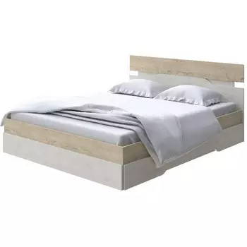 Без бренда Кровать Milton (ЛДСП Бунратти/Дуб Шамони светлый (124)) 180x200 PROxSON