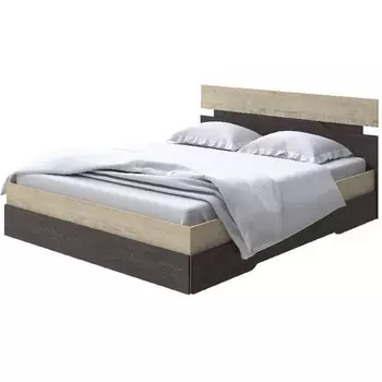 Без бренда Кровать Milton (ЛДСП Бунратти/Дуб Кантербери) 180x200 PROxSON